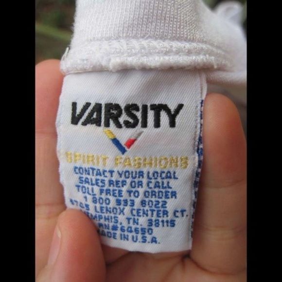 Varsity Spirit Fashions M Seabrook 08 White & Maroon Team Jersey Shirt Polyester - Picture 4 of 7